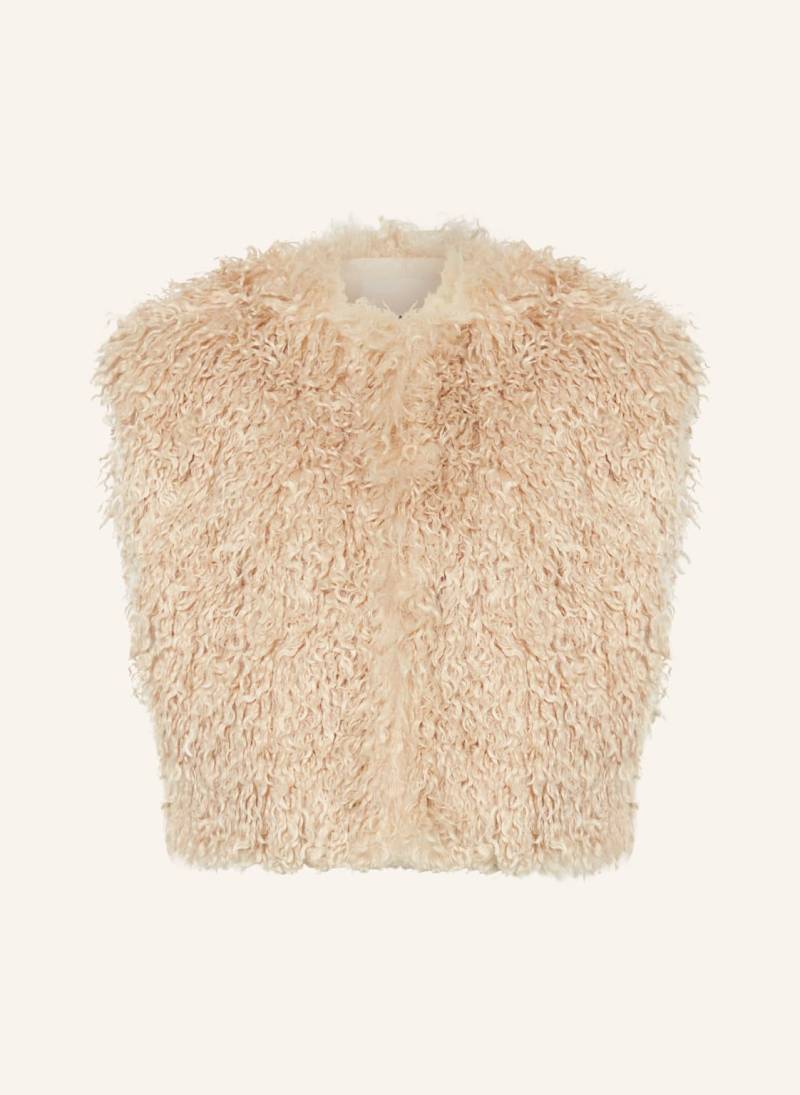 Isabel Marant Kunstfellweste Florana beige von Isabel marant