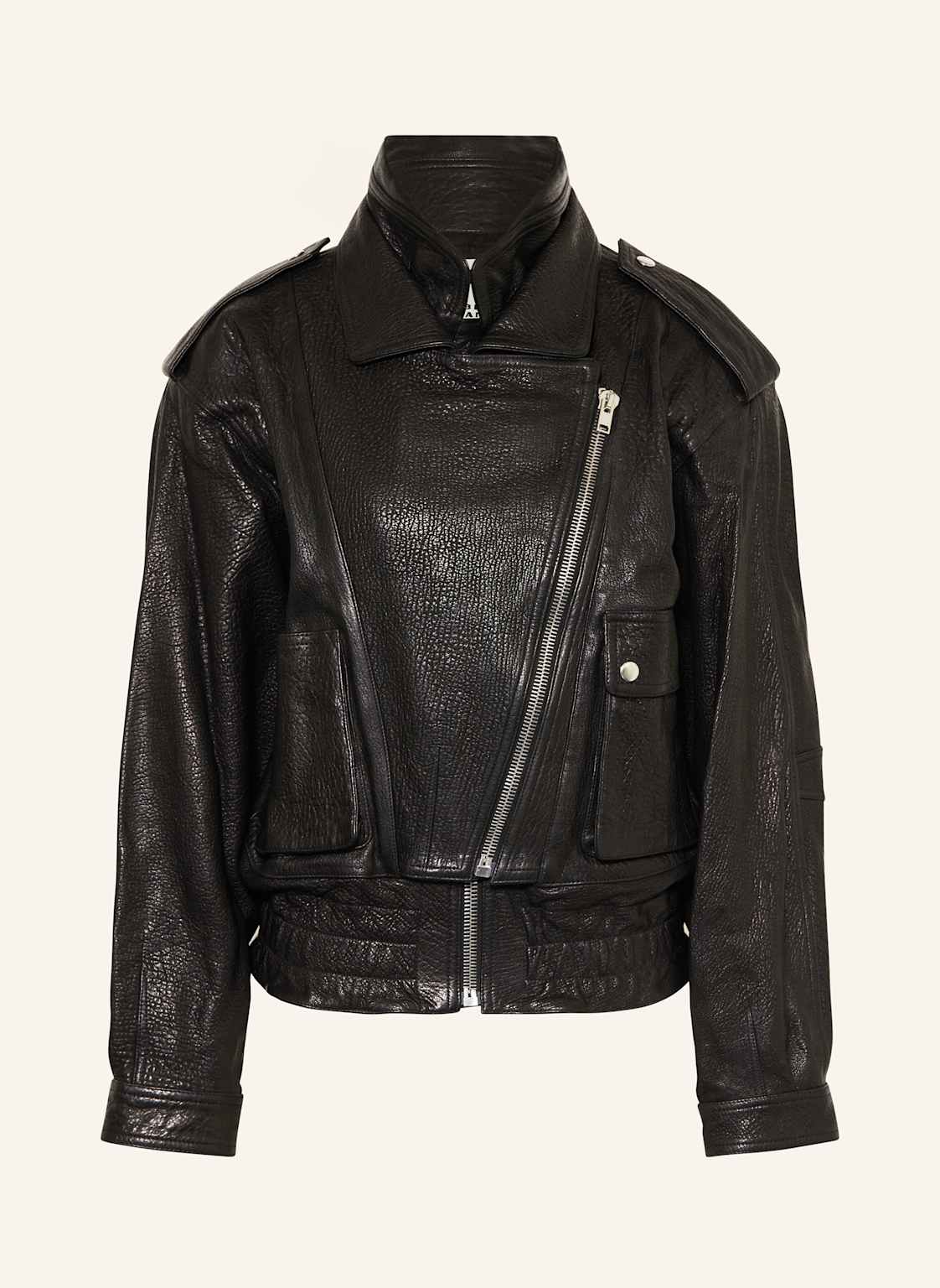 Isabel Marant Lederjacke Aneli schwarz von Isabel marant