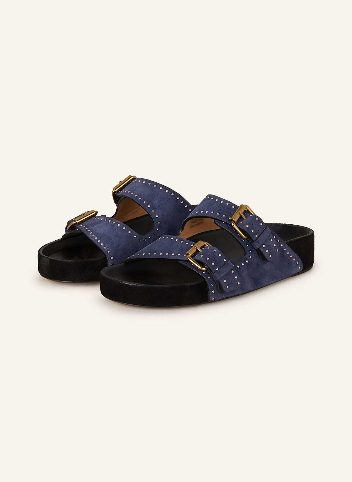 Isabel Marant Pantoletten Lennyo Mit Nieten blau Isabel Marant Pantoletten Lennyo Mit Nieten blau von Isabel marant