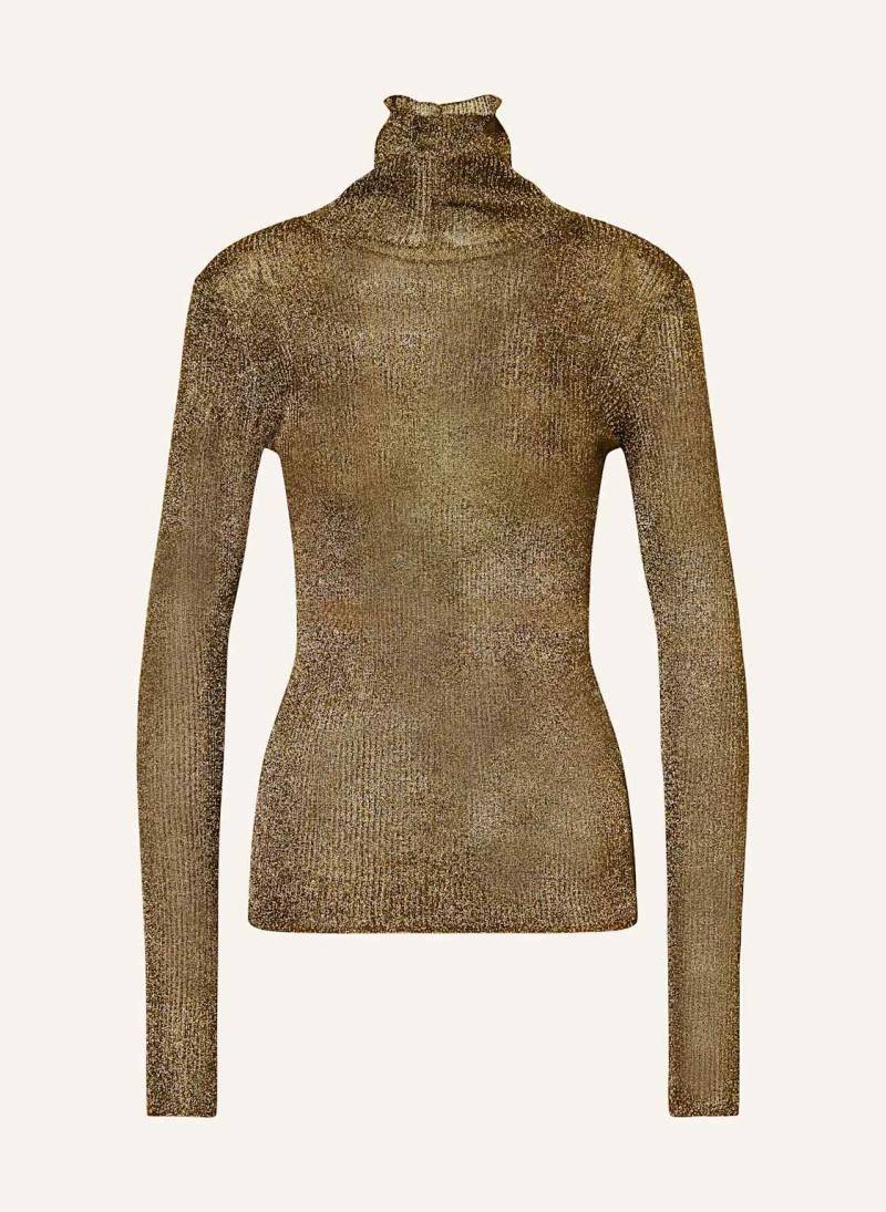 Isabel Marant Rollkragenpullover Jaelis Mit Glitzergarn gruen von Isabel marant