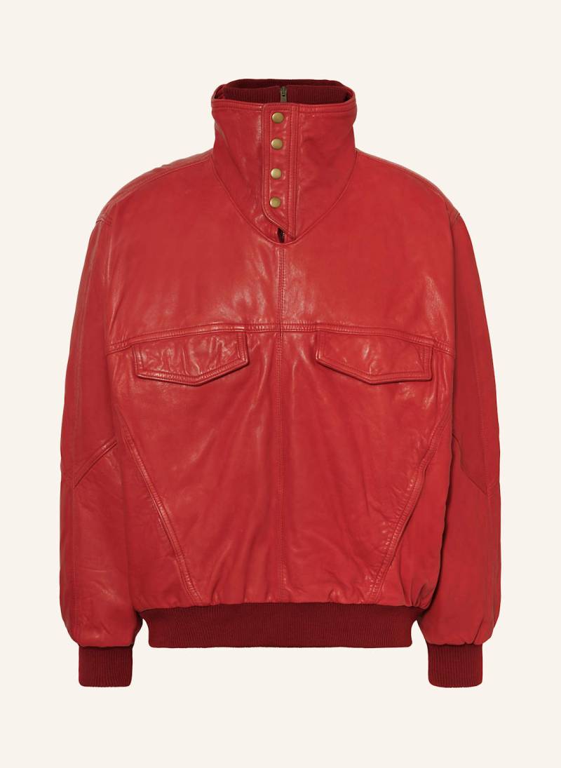 Isabel Marant Schlupfjacke Cilian Aus Leder rot von Isabel marant