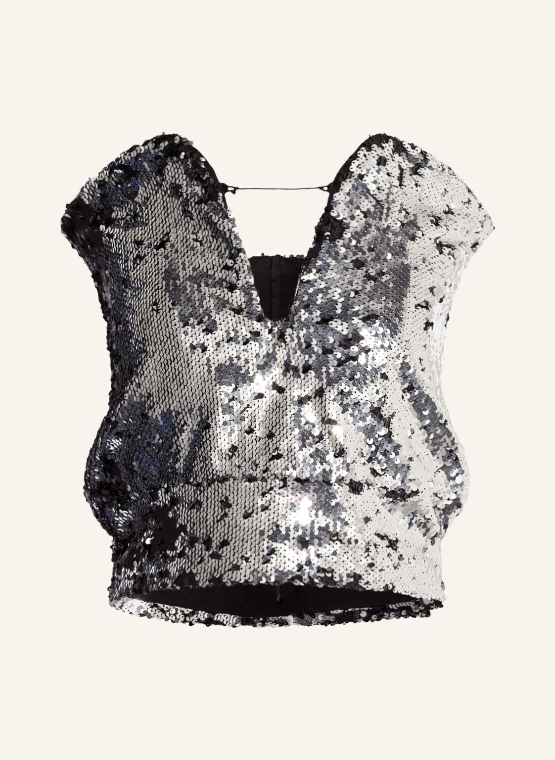 Isabel Marant Top Mandy Mit Cut-Out Und Pailletten grau Isabel Marant Top Mandy Mit Cut-Out Und Pailletten grau von Isabel marant