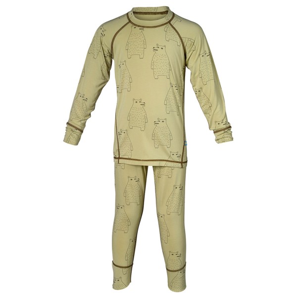 Isbjörn - Kid's Polarbear Set Baselayer - Skiunterwäsche Gr 110/116;122/128;86/92 beige;grau von Isbjörn