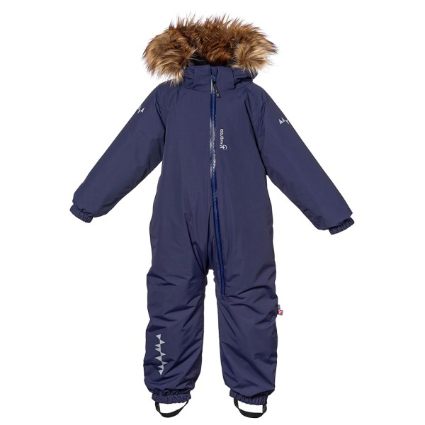 Isbjörn - Kid's Toddler Padded Jumpsuit with Fur - Overall Gr 80 blau von Isbjörn