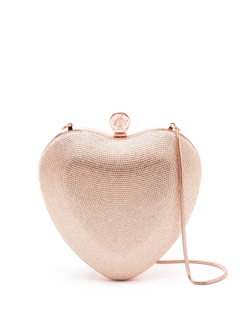 Isla Heart crystal-embellished shoulder bag - Pink von Isla