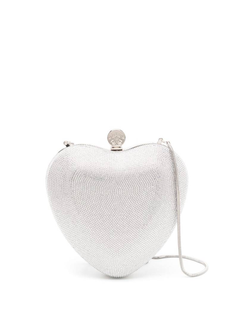 Isla Heart crystal-embellished shoulder bag - Silver von Isla