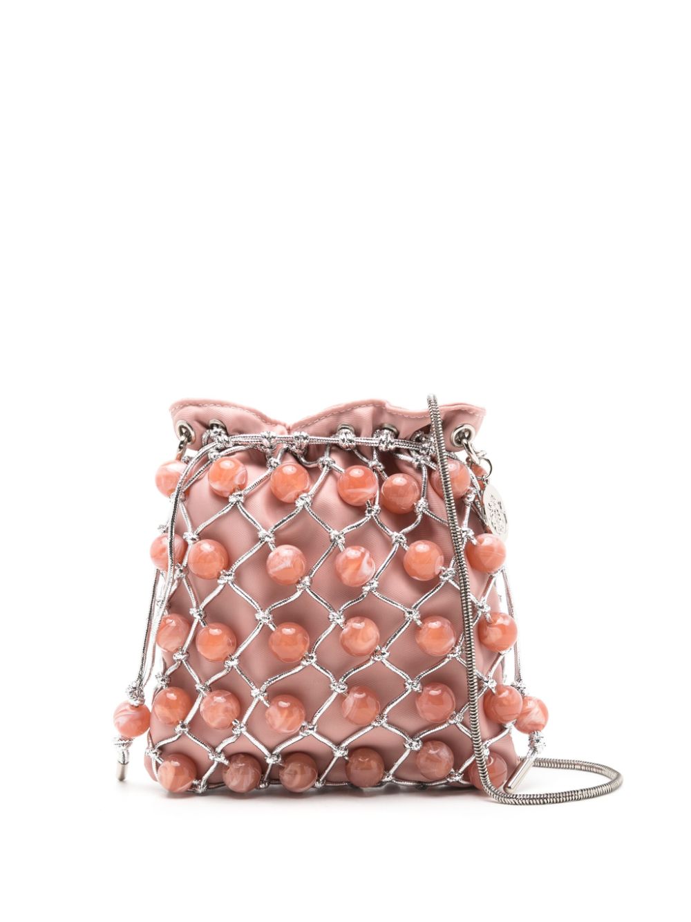 Isla Lara bead-detailing shoulder bag - Orange von Isla