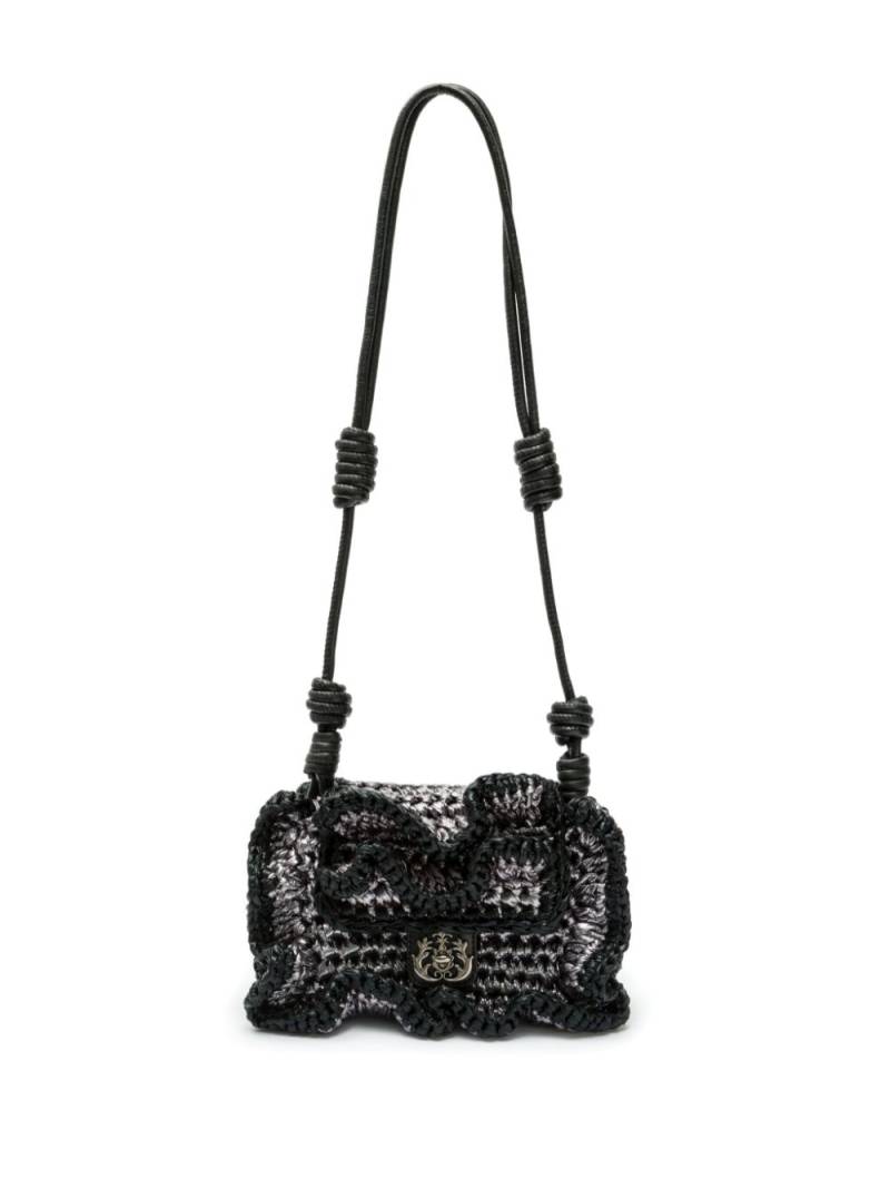 Isla Mini Peplum shoulder bag - Black von Isla