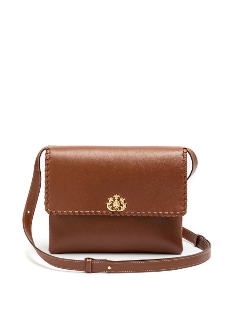 Isla New Camille leather shoulder bag - Brown von Isla