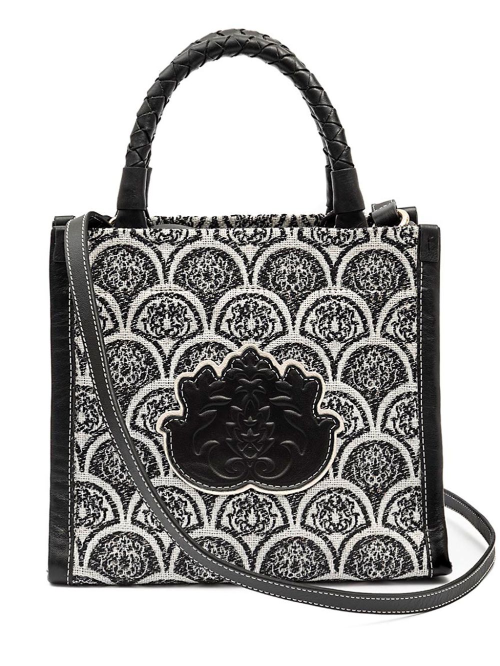 Isla Sirena jacquard-print shoulder bag - Black von Isla