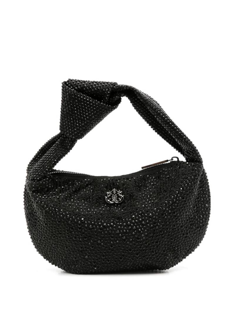 Isla crystal-embellished logo shoulder bag - Black von Isla