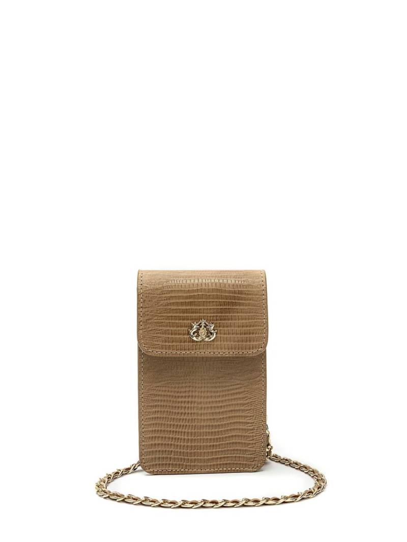 Isla leather phone pouch - Neutrals von Isla