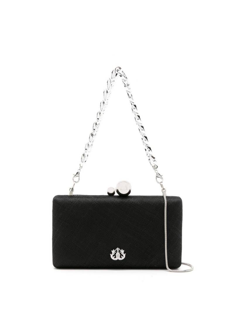 Isla logo-plaque detail shoulder bag - Black von Isla