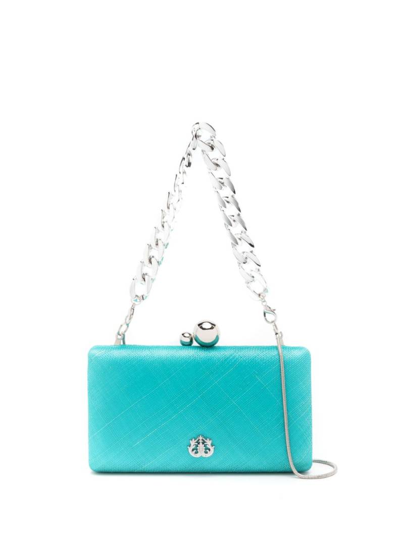 Isla logo-plaque detail shoulder bag - Green von Isla