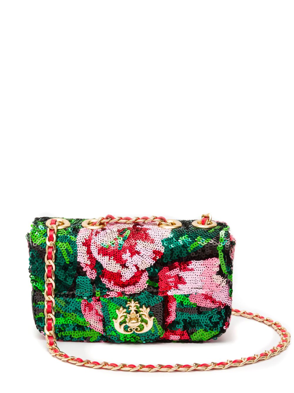 Isla mini Anne sequinned shoulder bag - Green von Isla