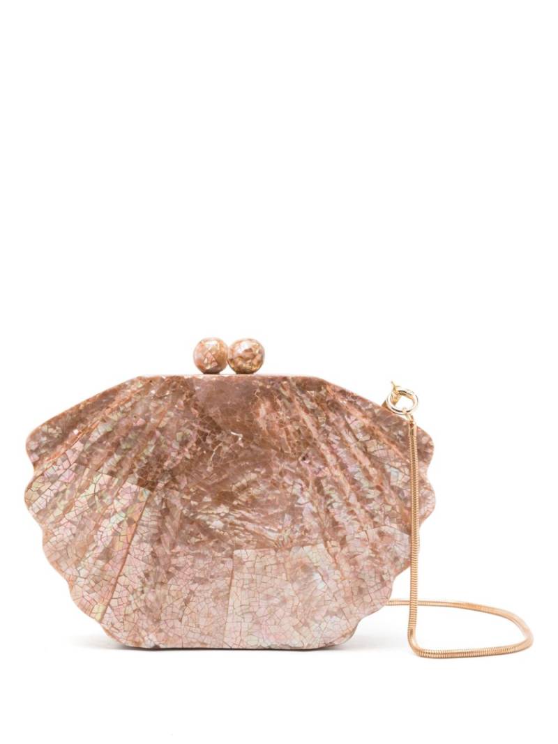 Isla mother-of-pearl clutch bag - Neutrals von Isla