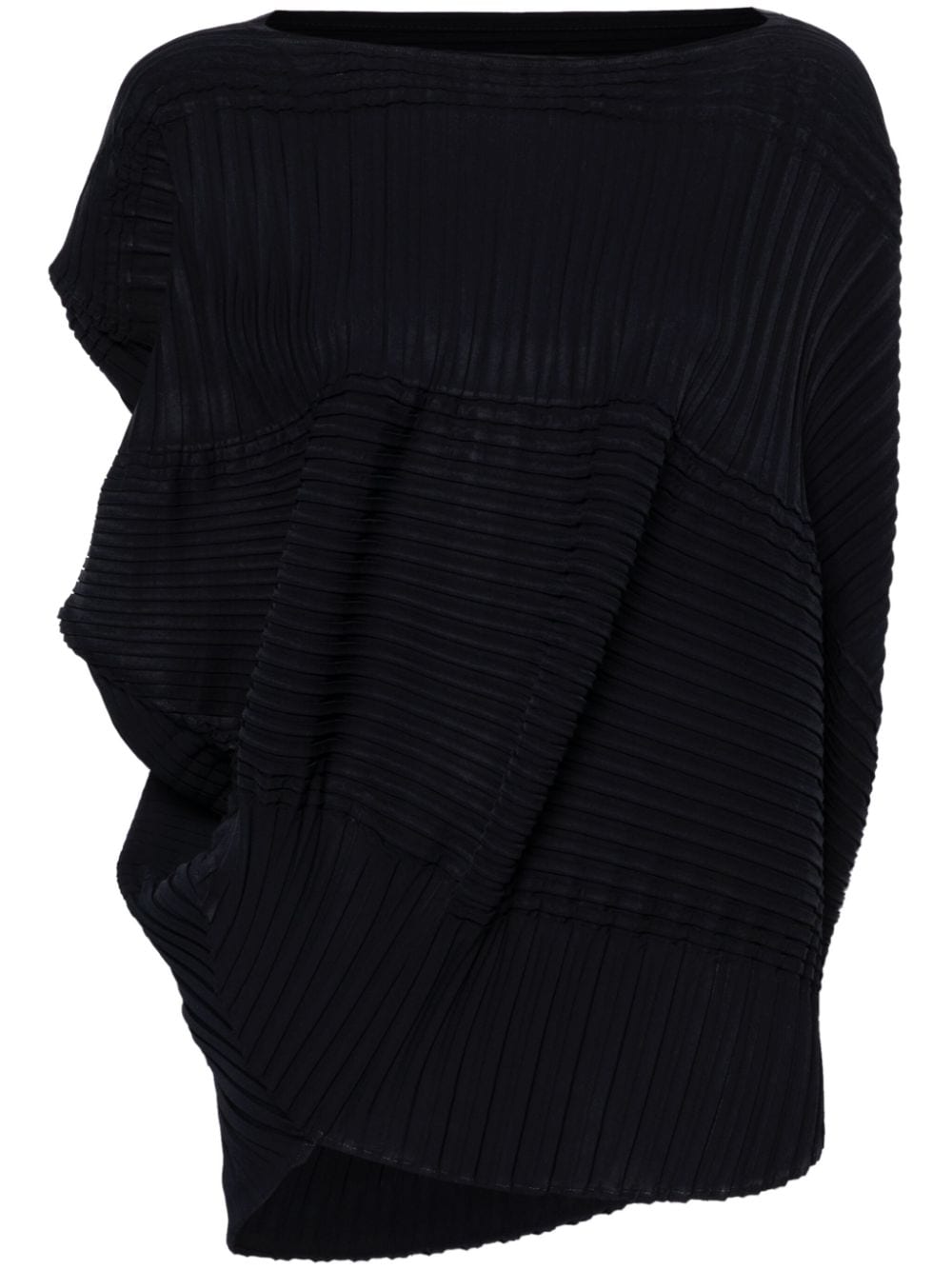 Issey Miyake Aerate Pleats asymmetric tunic - Black von Issey Miyake