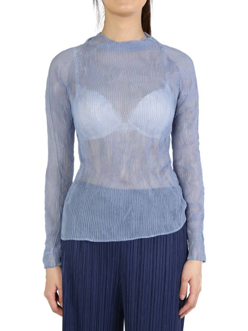 Issey Miyake Chiffon Twist 1 top - Purple von Issey Miyake