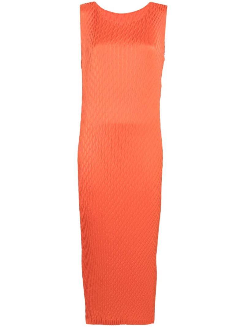 Issey Miyake Diffused midi dress - Orange von Issey Miyake