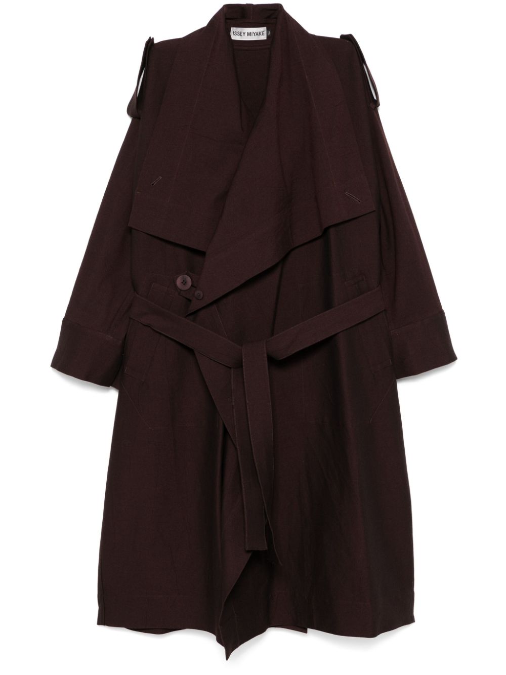 Issey Miyake Enclothe coat - Brown von Issey Miyake