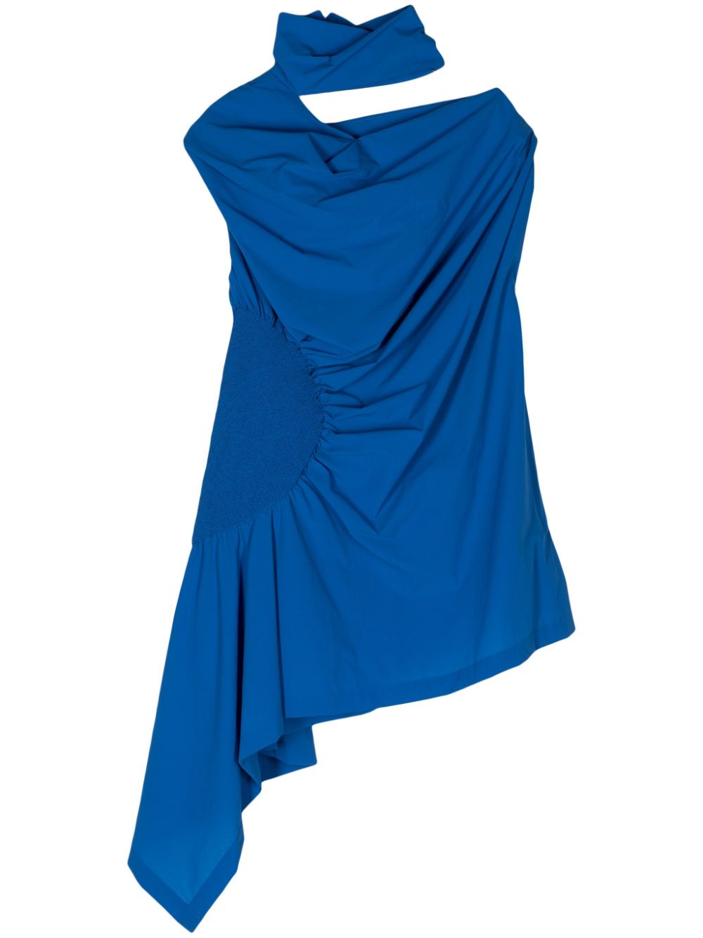 Issey Miyake Eye Of The Bean asymmetric blouse - Blue von Issey Miyake