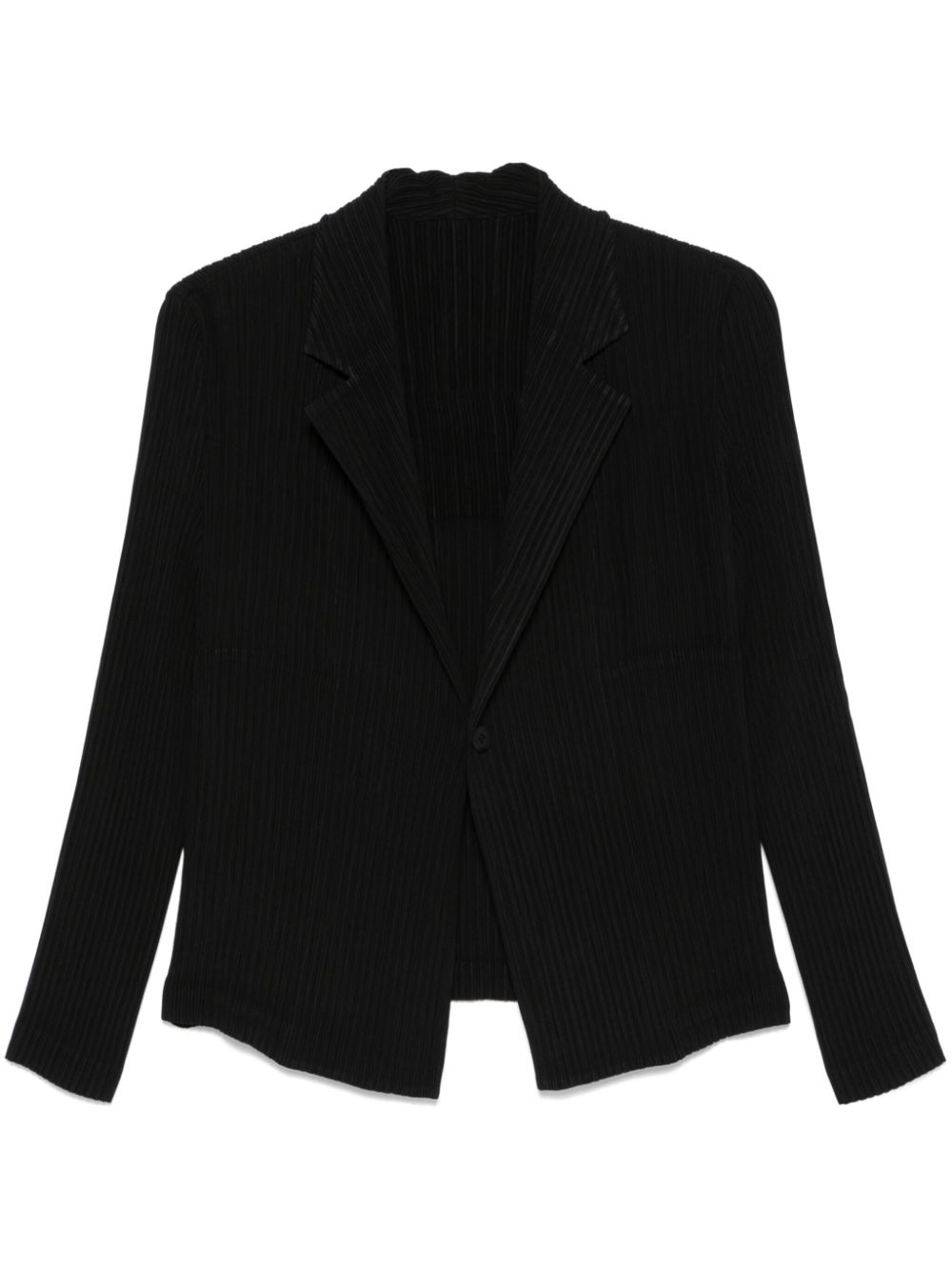 Issey Miyake Hatching Pleats blazer - Black von Issey Miyake