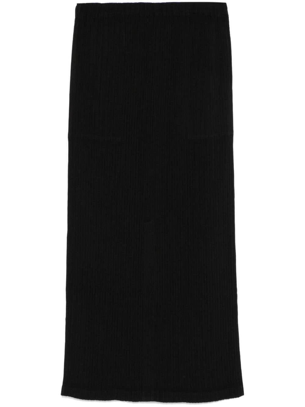 Issey Miyake Hatching Pleats maxi skirt - Black von Issey Miyake