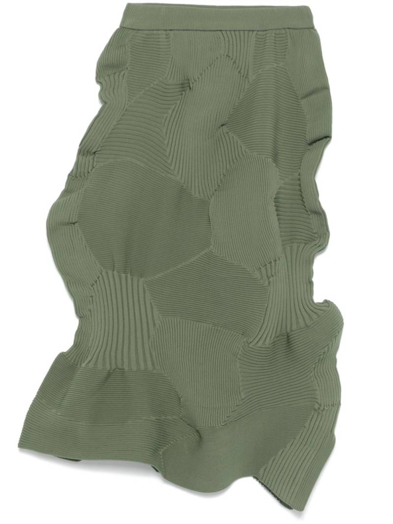 Issey Miyake Kone Kone midi skirt - Green von Issey Miyake