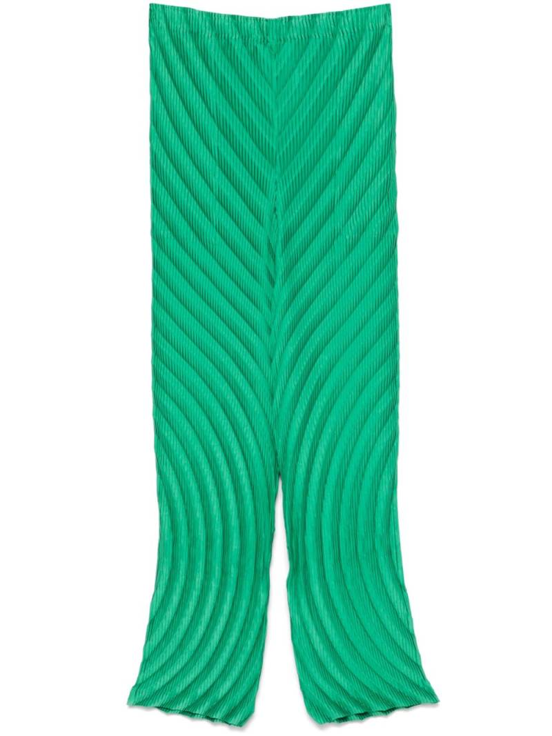 Issey Miyake Nuance Pleats Solid trousers - Green von Issey Miyake