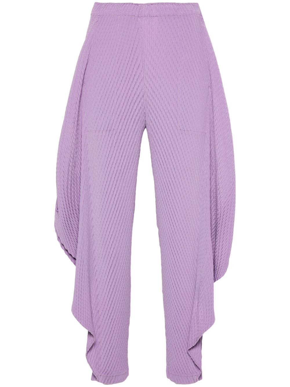 Issey Miyake Orbicular Pleats trousers - Purple von Issey Miyake