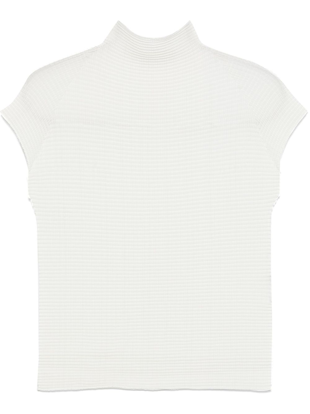 Issey Miyake Wooly Pleats top - White von Issey Miyake