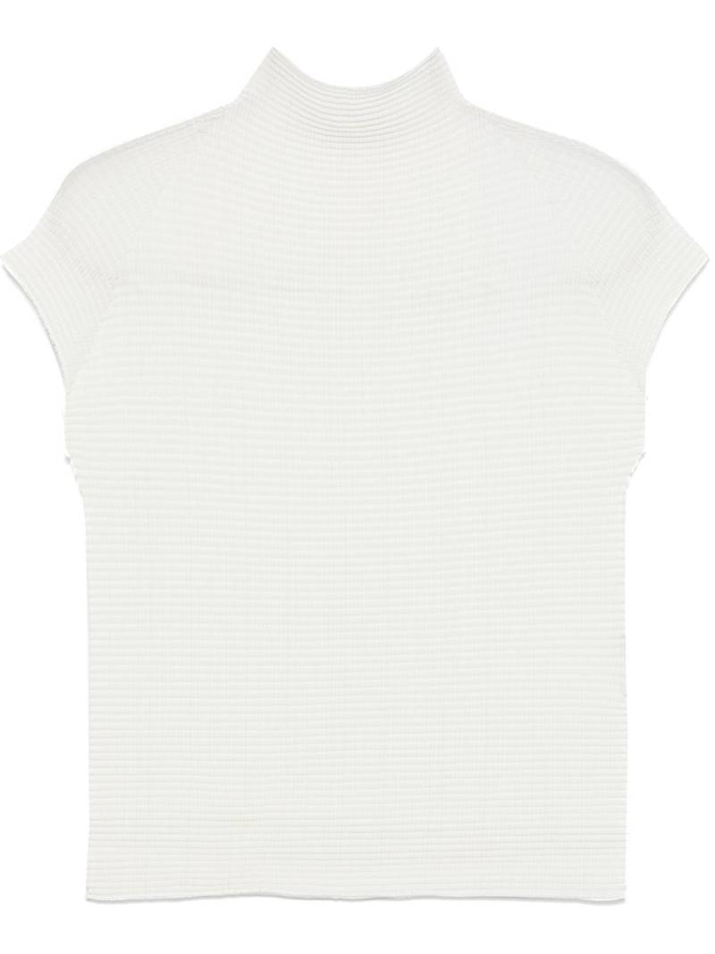 Issey Miyake Wooly Pleats top - White von Issey Miyake