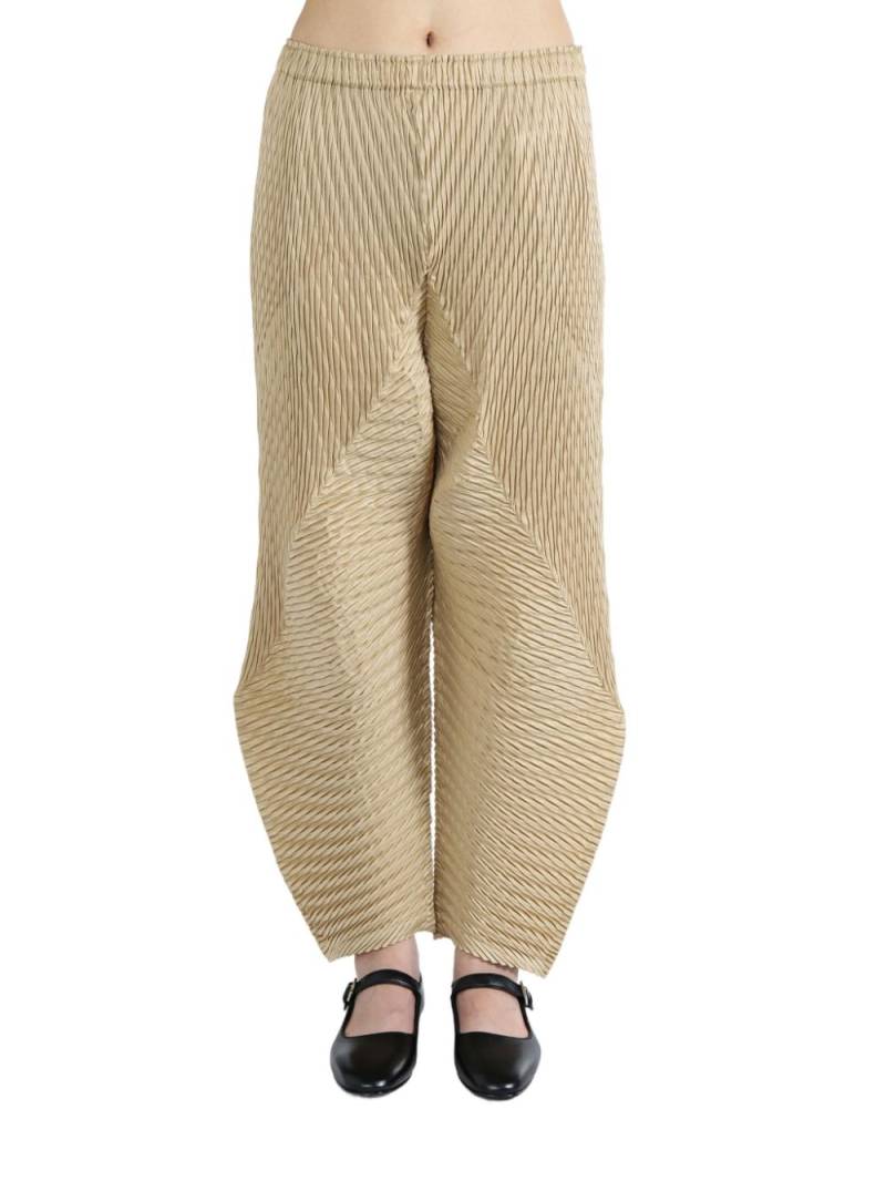 Issey Miyake fully pleated trousers - Neutrals von Issey Miyake