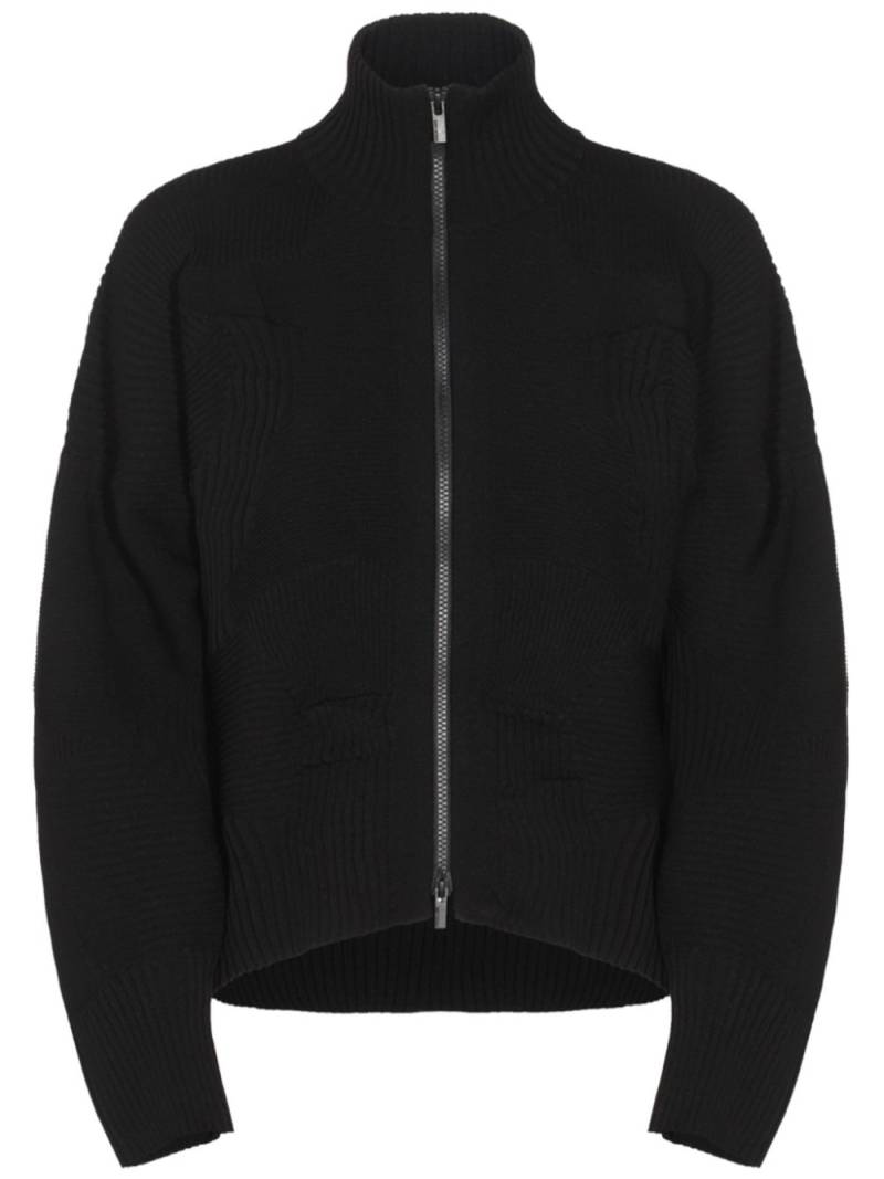 Issey Miyake knitted cardi-coat - Black von Issey Miyake