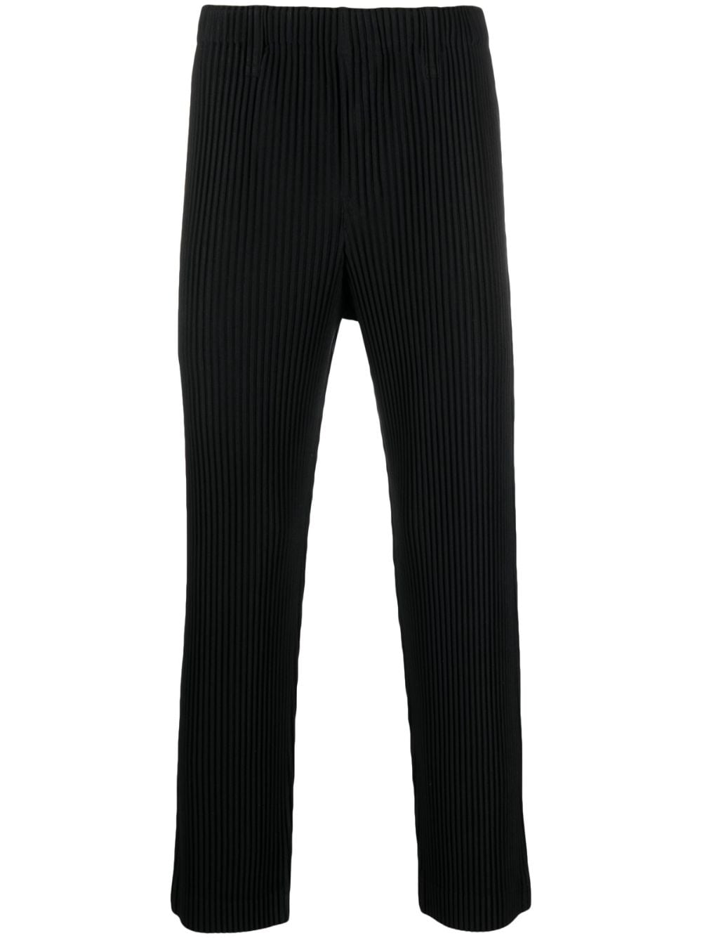 Homme Plissé Issey Miyake pleated straight-leg trousers - Black von Homme Plissé Issey Miyake