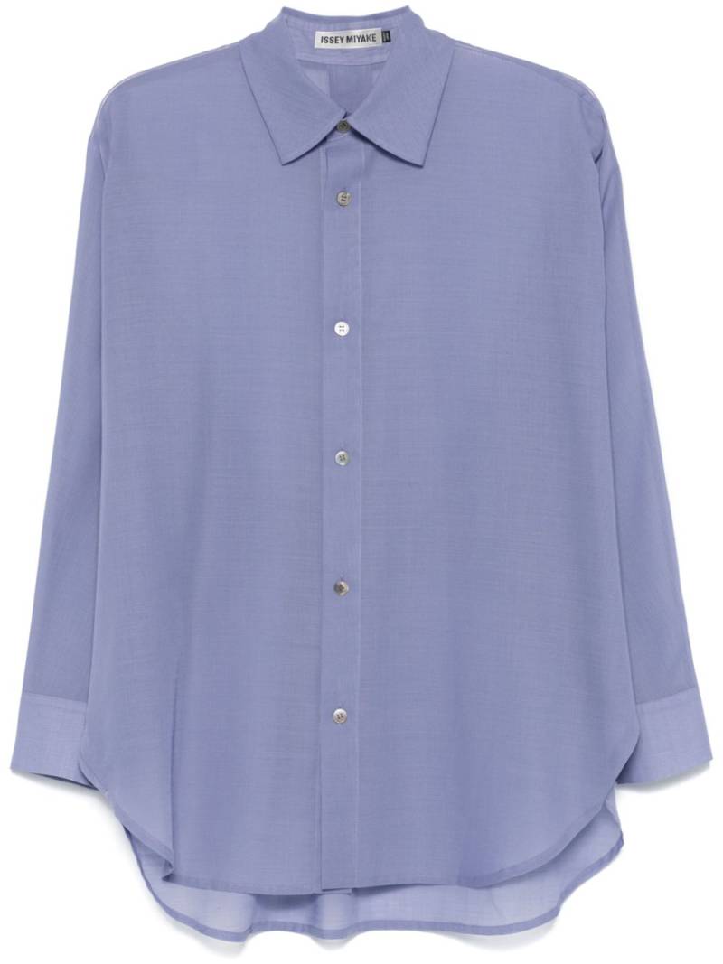 Issey Miyake sheer shirt - Purple von Issey Miyake