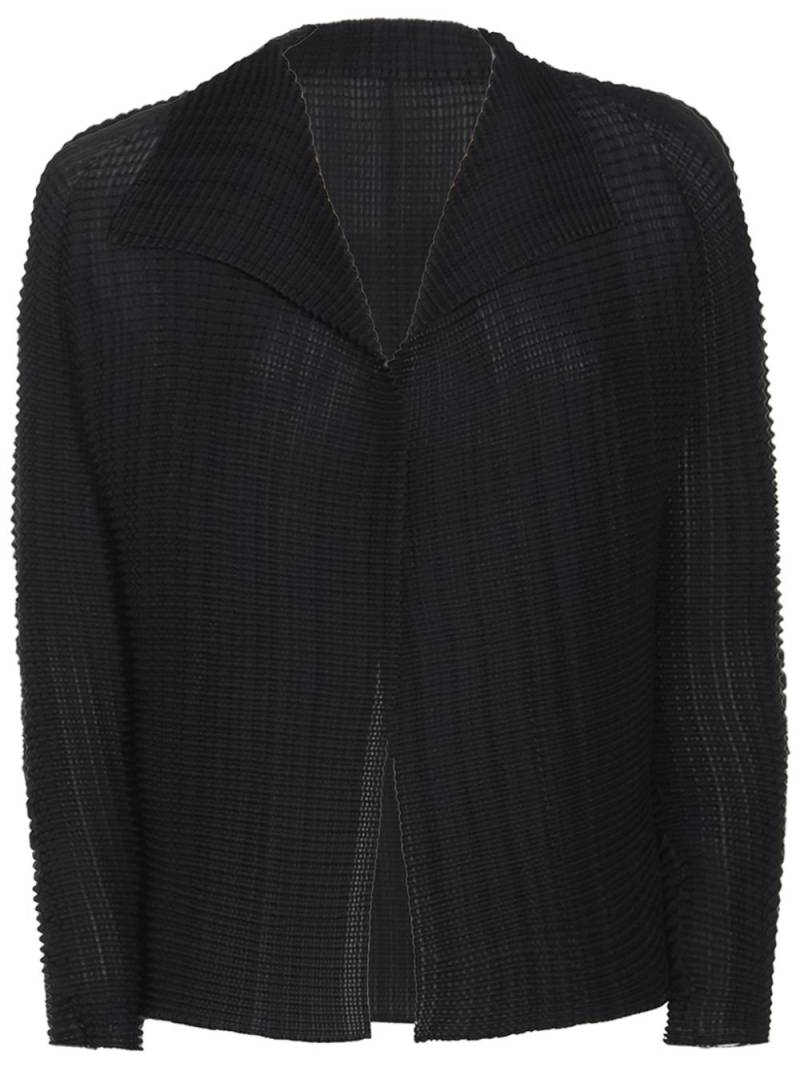 Issey Miyake textured-finish jacket - Black von Issey Miyake