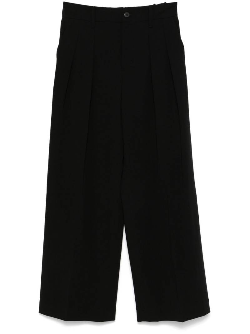 Issey Miyake wool gabardine trousers - Black von Issey Miyake