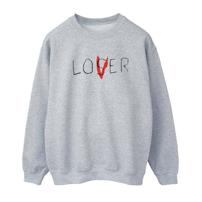 It - Loser Lover Sweatshirt, für Damen, Grau, Größe M von It