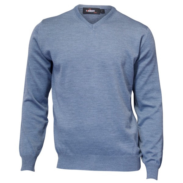 Ivanhoe of Sweden - Cashwool V-Neck Male - Merinopullover Gr 3XL;L;M;S;XL;XXL blau;grau;grau/blau von Ivanhoe of Sweden