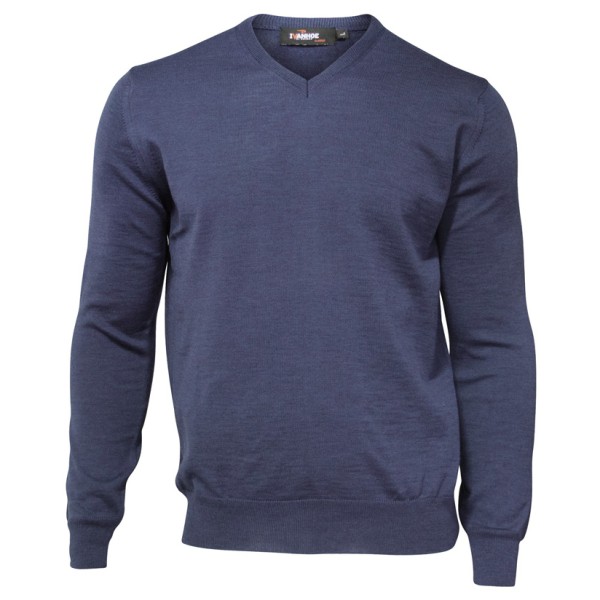 Ivanhoe of Sweden - Cashwool V-Neck Male - Merinopullover Gr 3XL blau von Ivanhoe of Sweden