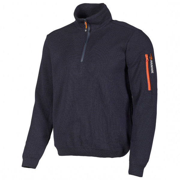 Ivanhoe of Sweden - Hadar Half Zip - Wollpullover Gr M;S;XL grau von Ivanhoe of Sweden