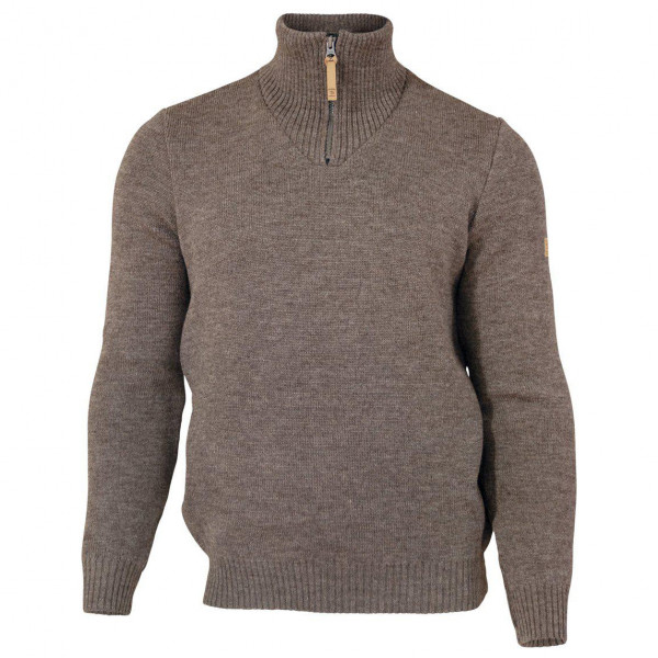 Ivanhoe of Sweden - NLS Elm Half Zip - Wollpullover Gr L braun/grau von Ivanhoe of Sweden