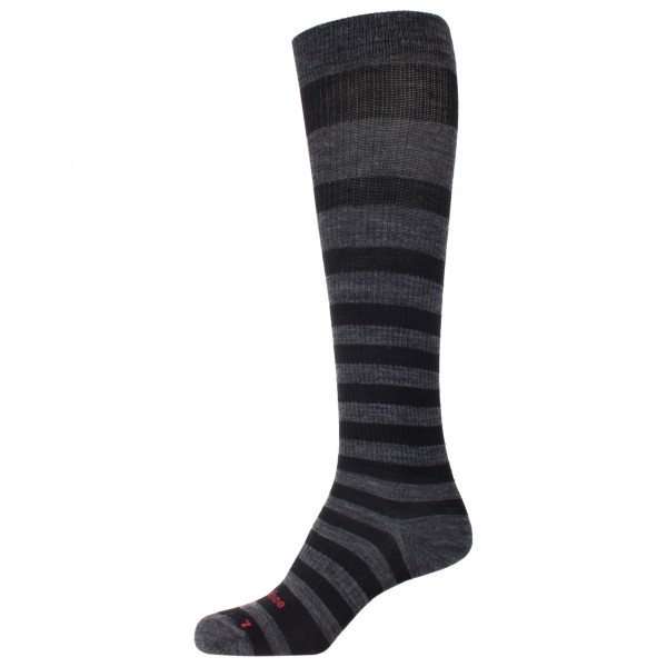 Ivanhoe of Sweden - Wool Sock Compression Stripe Gr 37-38;39-40;41-42;43-45;46-48 grau;schwarz/grau von Ivanhoe of Sweden