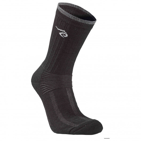 Ivanhoe of Sweden - Wool Sock Trekk - Merinosocken Gr 35-38;39-42;43-46 grau;grau/schwarz von Ivanhoe of Sweden