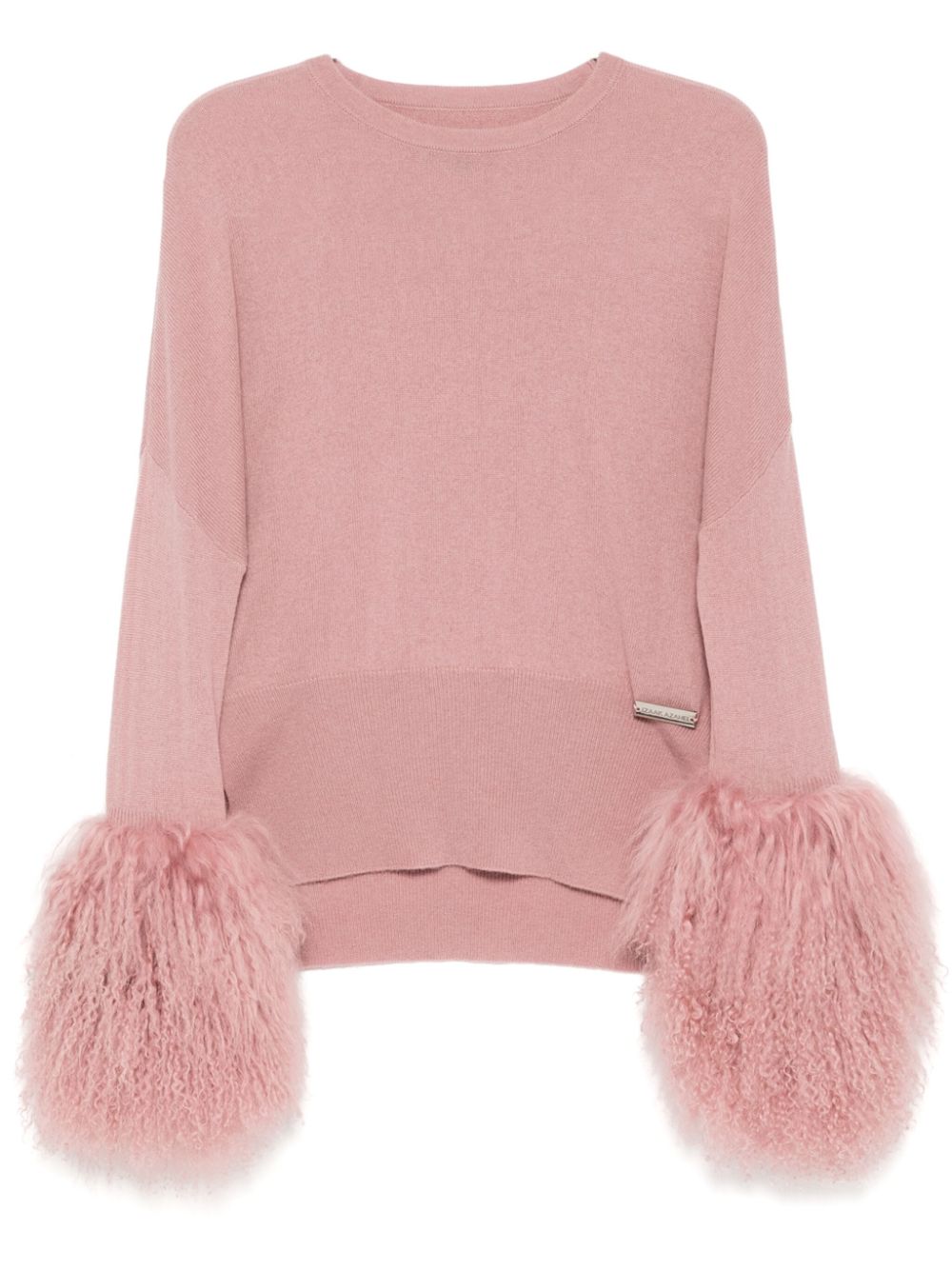 Izaak Azanei feather detailing sweater - Pink von Izaak Azanei