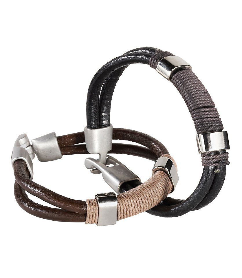 Firetti Armband Set »coole Optik«, (Set, 2 tlg.) von Firetti