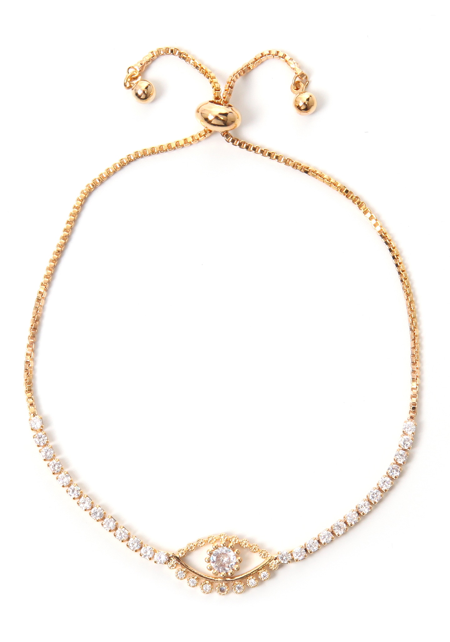 Firetti Armband »magsiches Auge, vergoldfarbenet, symbolisch«, mit Strassteinen Firetti Armband »magsiches Auge, vergoldfarbenet, symbolisch«, mit Strassteinen von Firetti
