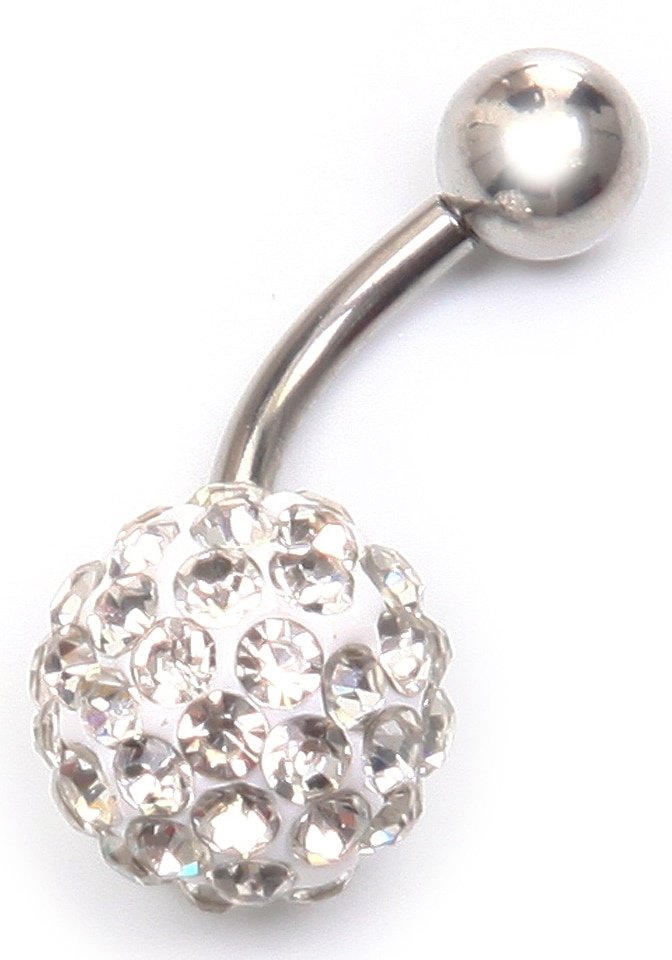 Firetti Bauchnabelpiercing »Schmuck Geschenk Piercing Körperschmuck Kugel«, mit Glassteinen Firetti Bauchnabelpiercing »Schmuck Geschenk Piercing Körperschmuck Kugel«, mit Glassteinen von Firetti