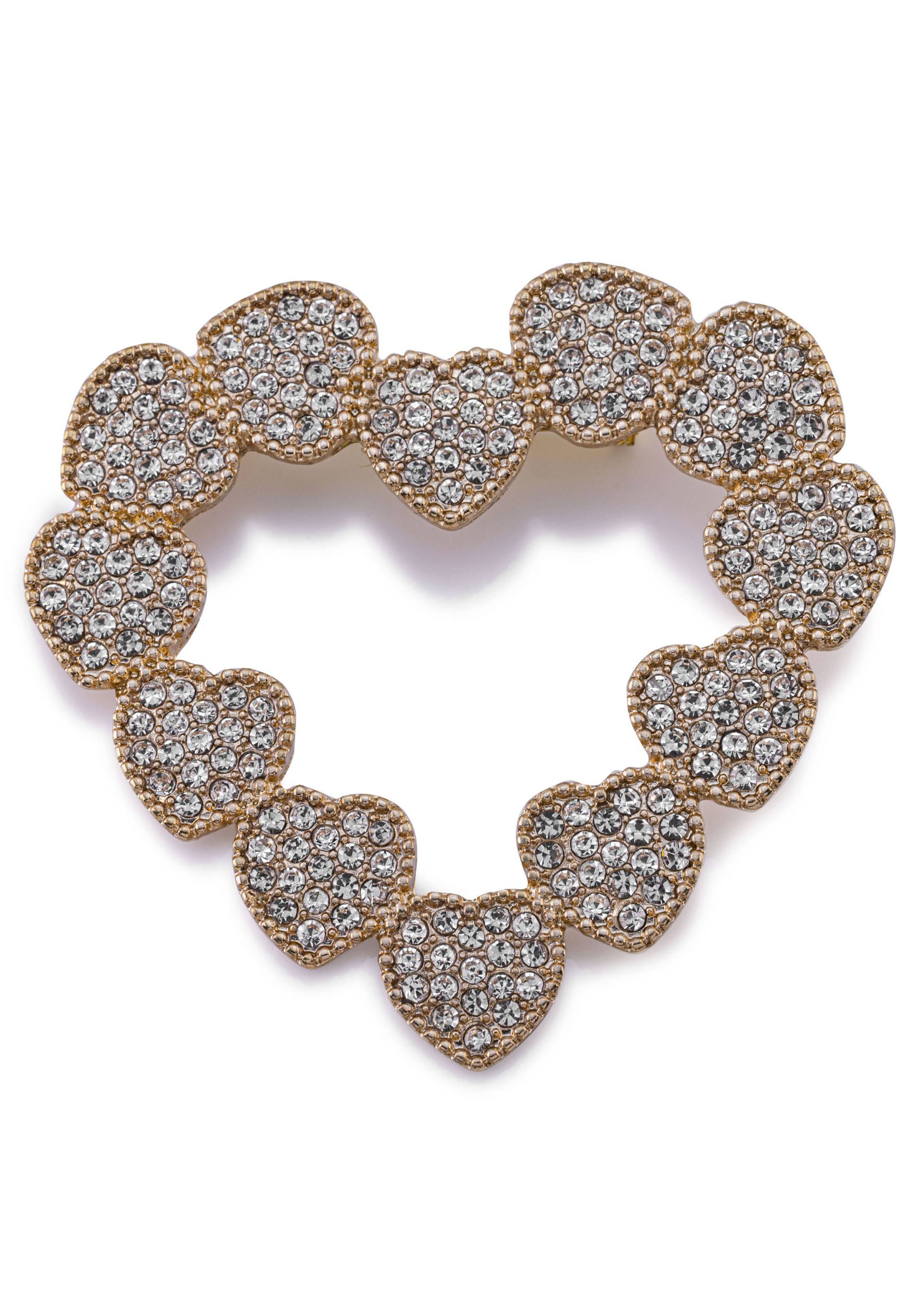 Firetti Brosche »Schmuck Geschenk Ansteckschmuck Herz«, mit Glassteinen Firetti Brosche »Schmuck Geschenk Ansteckschmuck Herz«, mit Glassteinen von Firetti